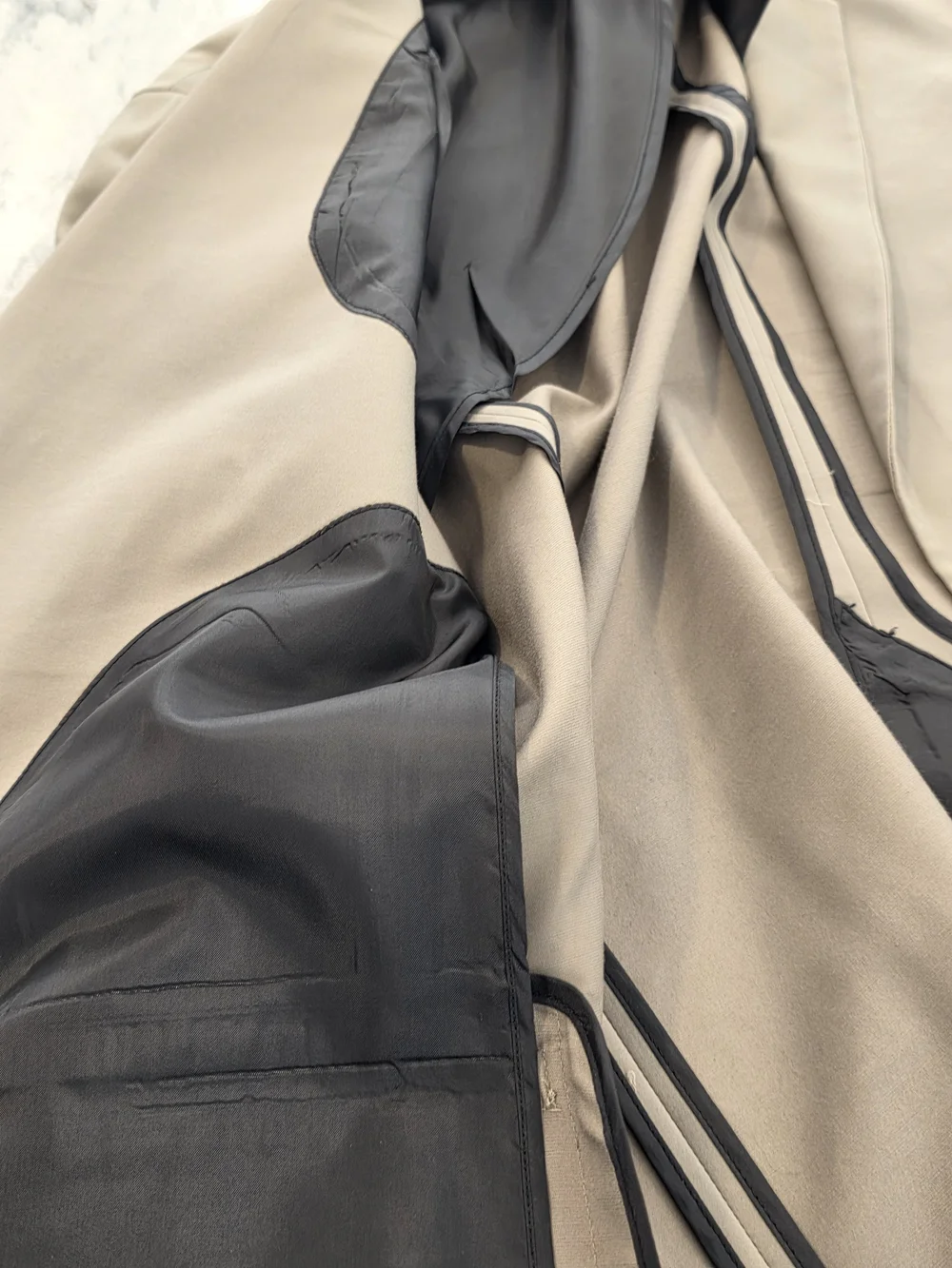 XL Men's Alfani Casual Blazer Khaki Tan Cotton Blend 2 Button Sport Coat 44-46